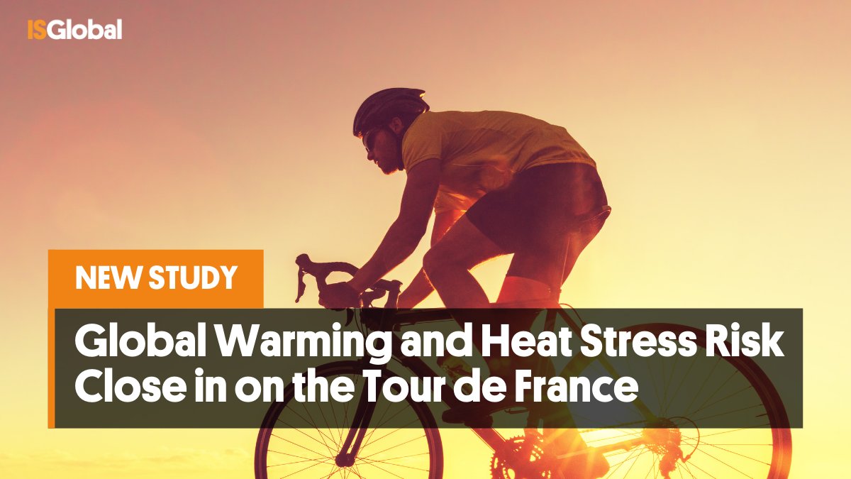ISGLOBALorg's tweet image. 🌍🚴#GlobalWarming is putting the Tour de France and other summer sporting competitions at risk.

That is the main conclusion of a study involving #ISGlobal, which assessed the risk of heat stress in France over the past 50 years.

🔗isglobal.org/en/healthisglo…