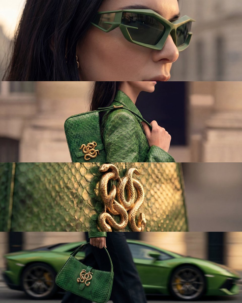 naledisibisi's tweet photo. RICH MNISI x BALENCIAGA 

A Global Fashion Collaboration Series. Collaboration. Expansion. Cultural exchange.

Not “who wins?”
But what happens when we build together?

European structure meets the NYOKA — serpent as transformation, rendered in snake-skin texture and bold green (renewal, wealth, power). Heritage meets global legacy. Africa as co-architect of luxury’s future.

Creative Director: Masego Moalosi
Editor In Chief: Naledi Sibisi

NO AFFILIATION. Concept only. 🐍

More on IG: https://t.co/RzlEfocYGY