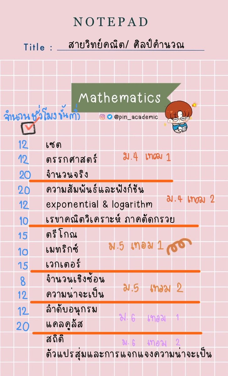 Pin_academic's tweet photo. ปิดเทอมนี้มาเรียนเนื้อหาล่วงหน้ากันค่าา 💖 รับสอนทั้งม.ต้น ม.ปลาย
ส่วนใหญ่ชอบถามว่าต้องลงกี่ชั่วโมง? จริงๆจำนวนชม.ขึ้นอยู่กับค.เร็วในการเรียนของน้องๆค่ะ เราสอนสด ปรับเนื้อหาไปตามการเรียนแต่ละคน 🥰 
สนใจสอบถามเพิ่มเติมได้นะคะ 
#สอนพิเศษคณิตศาสตร์ #สอนออนไลน์ #สอนพิเศษเลข #คณิต https://t.co/IdVwaGkOZI