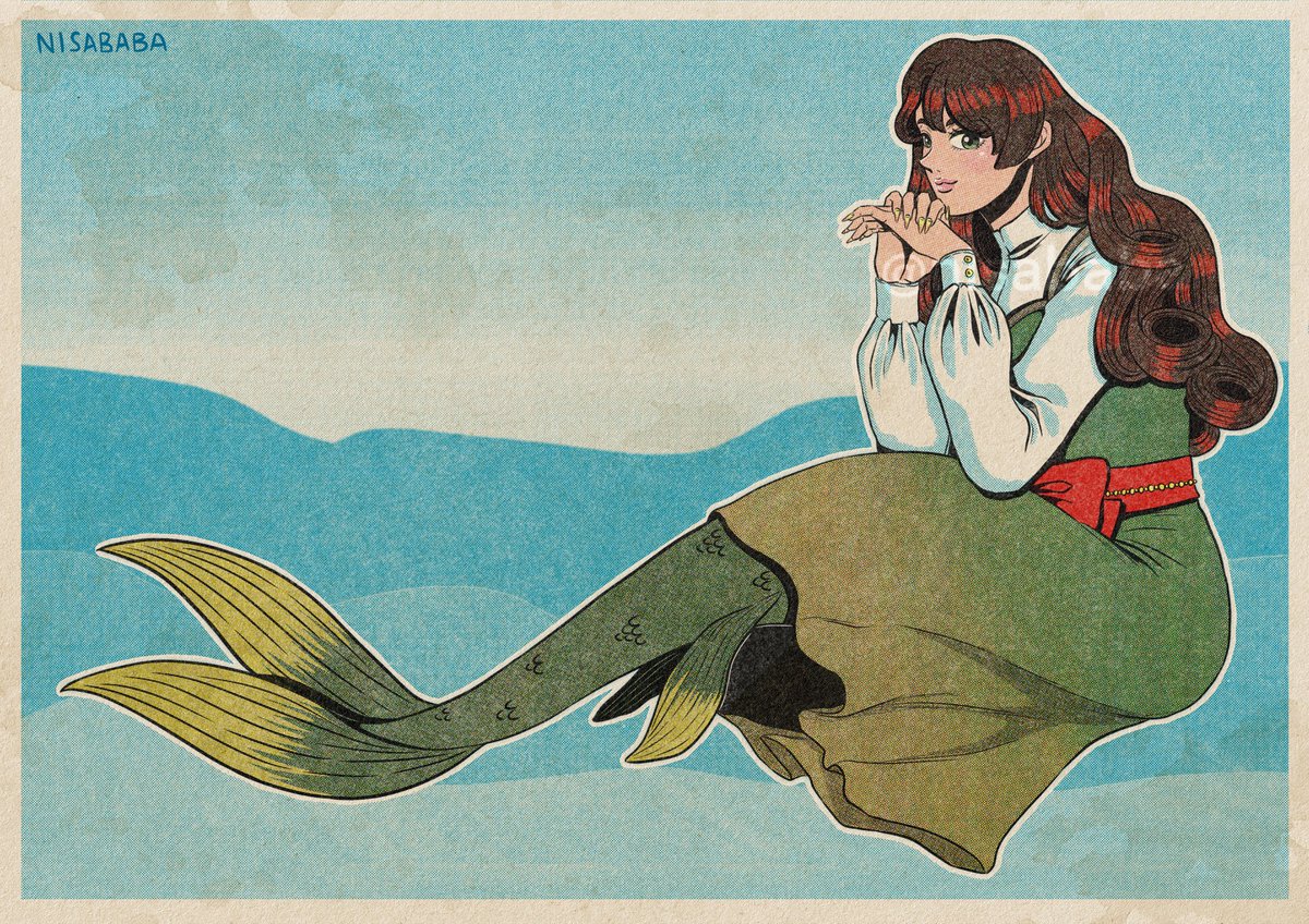 Vintage pin up style Commission for 1Vesta. If you're interested in commissioning me you can check my <a href="/_VGen_/">VGen ✨ comms made easy</a> account! 

vgen.co/nisababa

#VGenComm #Vgenopen #illustration #anime #commissionart #artist #commissionopen #originalcharacter #OC