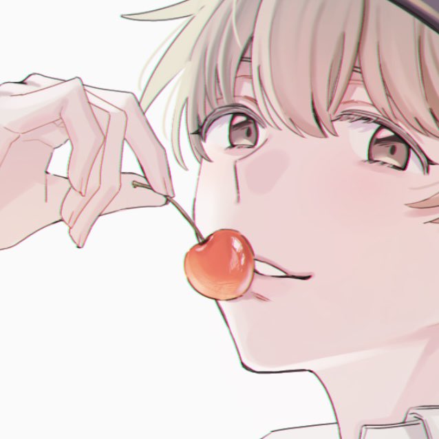 さくらんぼ味のものが期間限定で売っていたので今が旬か〜なら描かないとねって思って描いたらまだ旬ではない…？