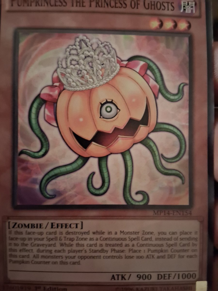 Hey <a href="/Konami/">Konami</a> how come the Pumpking deck didn't retrain his daughter, Pumprincess the Princess of Ghosts? Or is her retrain with a cool effect scheduled for the first wave of the decks future support?