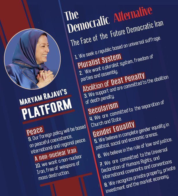 IAC_NY's tweet photo. @gobadi @m_mrezamm @Maryam_Rajavi At this historic moment, Maryam Rajavi offers a clear and democratic roadmap for Iran’s future.
A transitional government.
Free elections.
Power to the people.
This is the path forward. ✊
#ThirdOption 
@SenateForeign 
@HouseDemocrats 
@HouseGOP https://t.co/QSdJRRuvxc