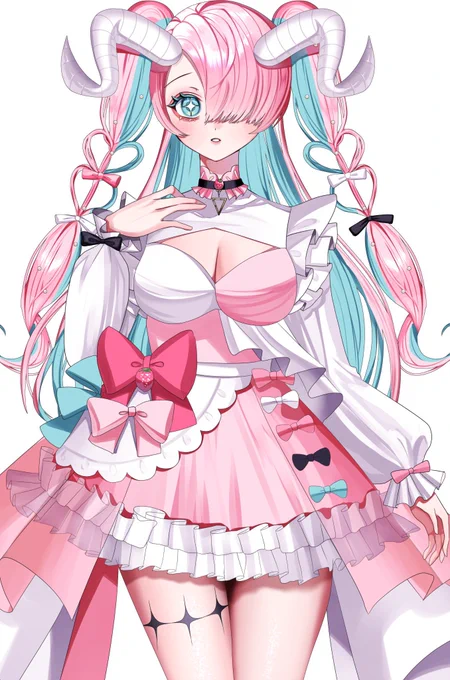 いつもは二次創作のしやすさとかLive2Dのしやすさとかでシンプルめなデザインを作ることが多いんだけど、今もう無性に作画コスト高高高なデザインしたい!!!!!!