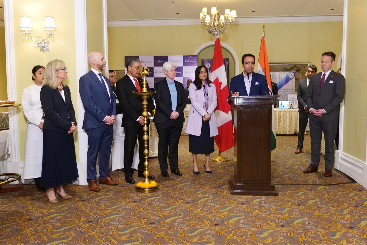 jayantrld's tweet photo. A privilege to interact with Rt. Hon. Mark Carney @CanadianPM today at the launch of the India–Canada Talent and Innovation Strategy.

Engaging discussions with Canada’s Foreign Affairs Minister @AnitaAnandMP,  leaders from various Universities and innovators at the research exhibition. Our partnership focuses on strengthening education, research, skills and innovation partnerships, aligned with Viksit Bharat 2047.

With the Canadian Prime Minister set to meet our Hon’ble PM @narendramodi next week, exciting times lie ahead for India–Canada relations.