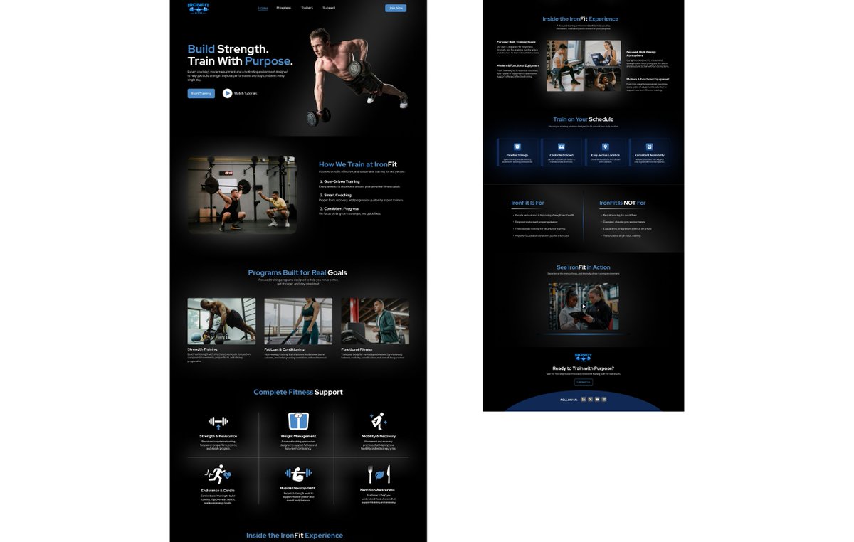 sshivanshu_dev's tweet photo. Fitness Center Landing Page https://t.co/0GbNFgs4gH