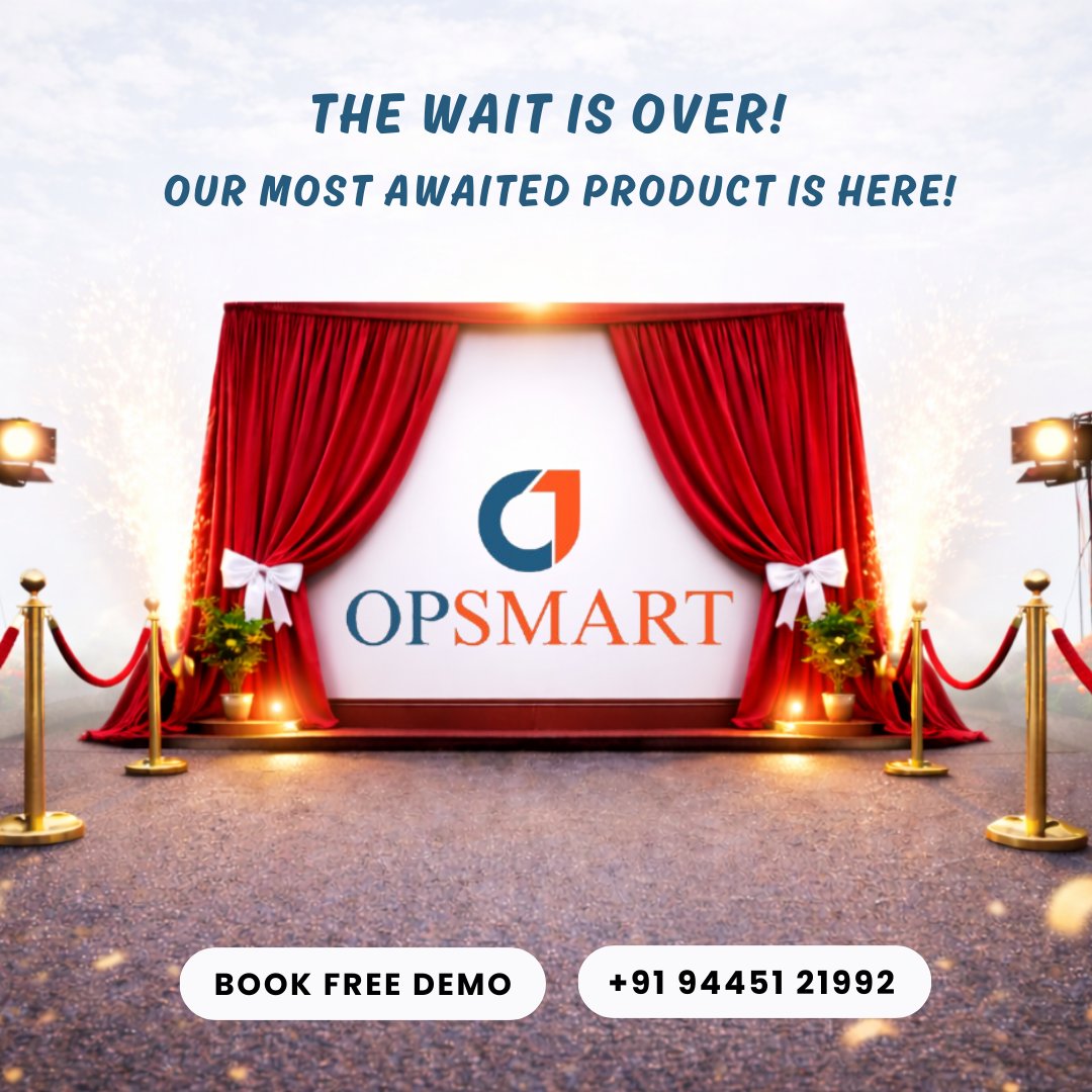 Ciphertekk's tweet photo. 🚨 It’s Live Today! 🚨
The wait is over—OPSMART is here!
📢 Book your free demo and see it in action!
🌐 https://t.co/cmd29cAzMk
📱 +91 94451 21992
#NowLive #SoftwareLaunch #SaaSLaunch #OPSMART #ProductLaunch #Chennai https://t.co/QZReHjgvBx