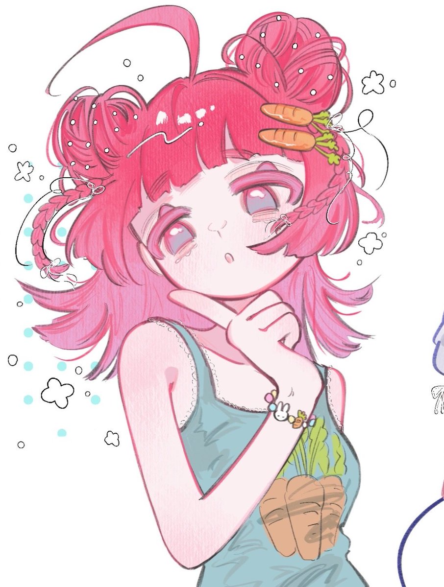 今月描いた絵を晒そう ピンク多め🩷