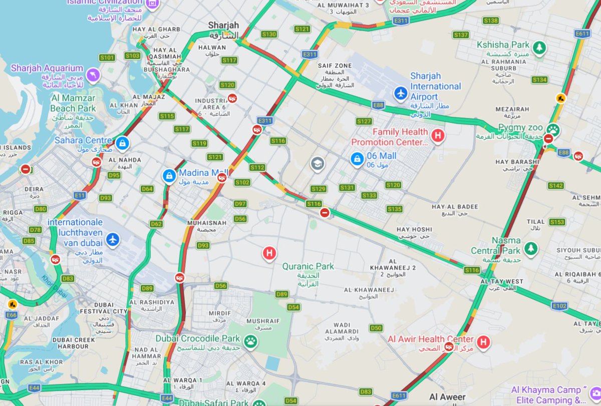 battlefield_eu's tweet photo. Lot of traffic jams in Dubai. Seems outboud? #iran #IranAttack https://t.co/aOKOVO0zhr