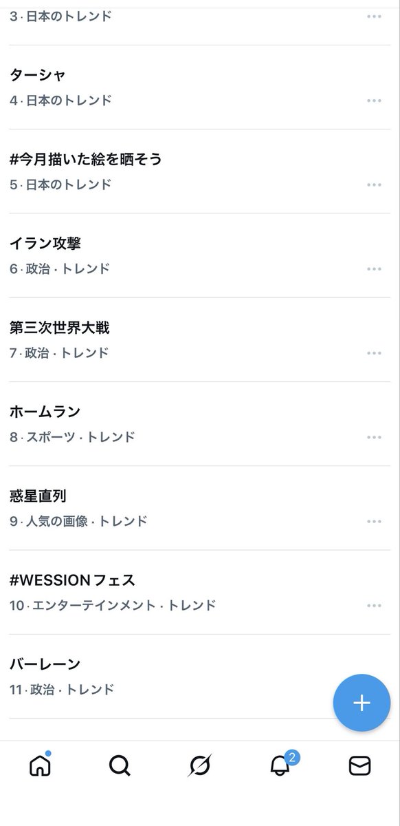 トレンドに第三次世界大戦とありますね、昨日の日運コード同期にありますよ。