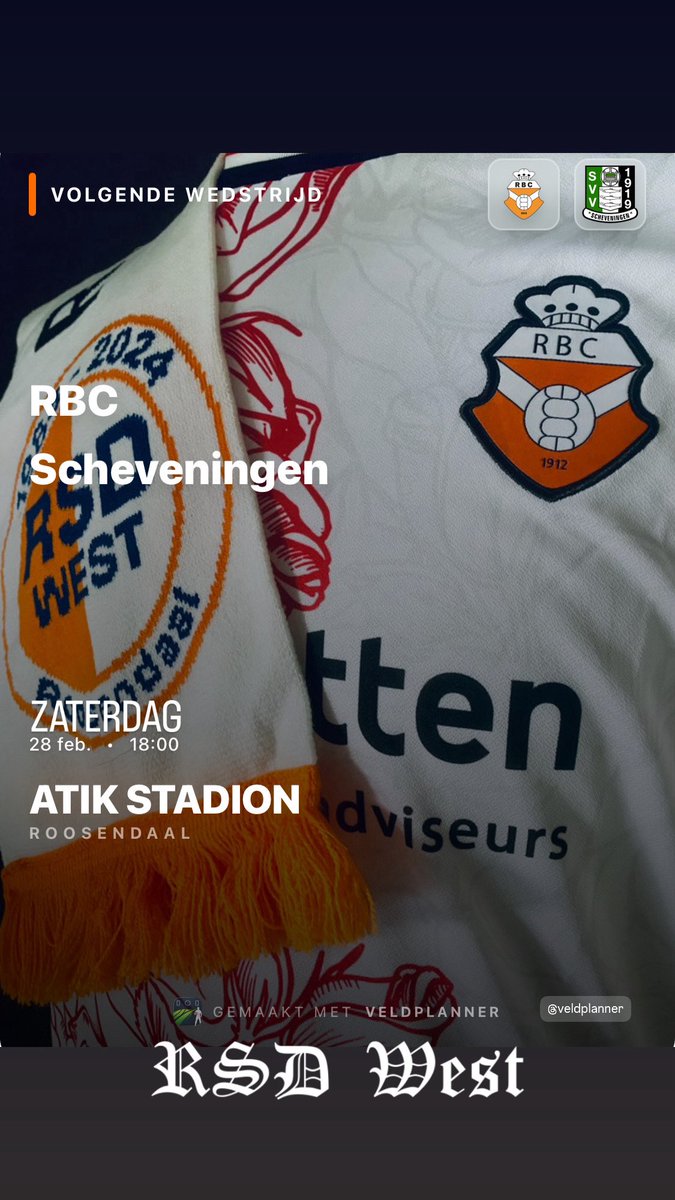 ➤ In Roosendaal ontvangt <a href="/RBCvoetbal/">RBC</a> het altijd lastige <a href="/SchevZAT1/">Scheveningen 1</a> . 
De thuisploeg zal het initiatief willen nemen voor eigen publiek.