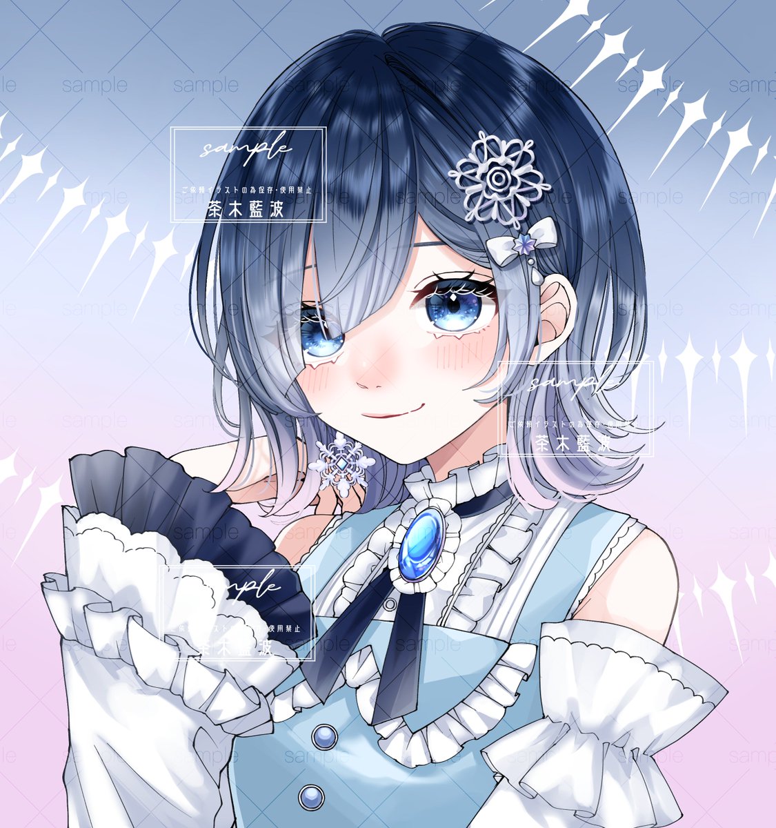 ご依頼いただいたイラスト一部公開⭐️ 立ち絵・一枚絵・Live2Dパーツ