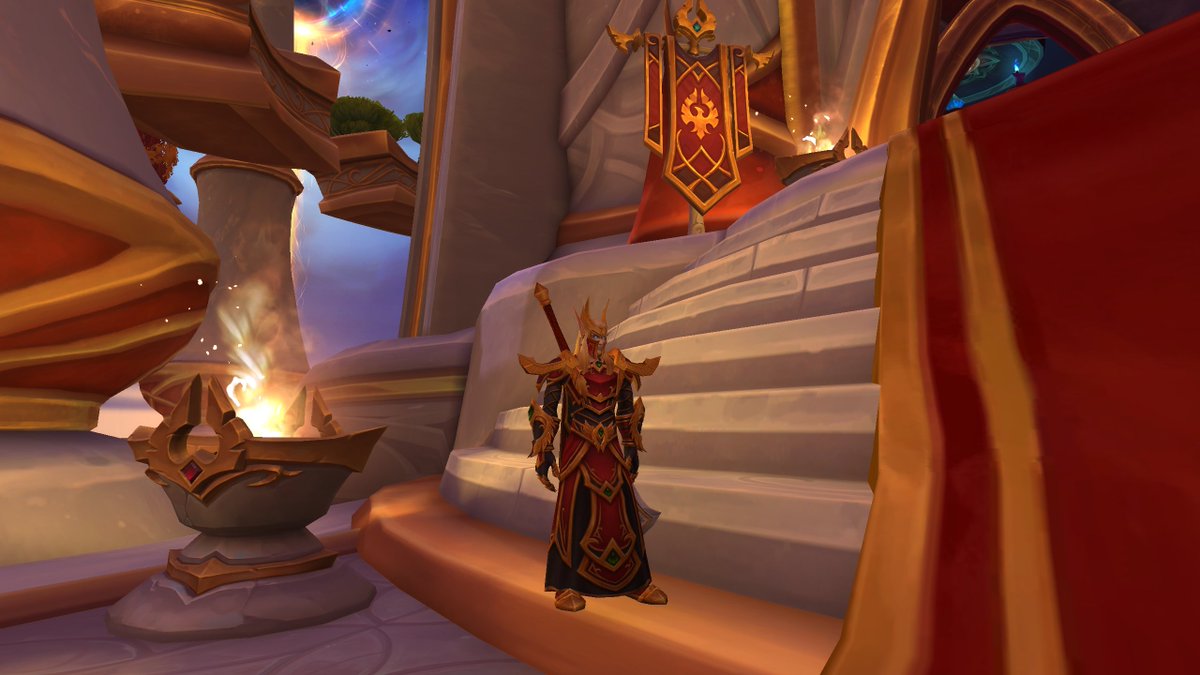 Now I understand why sin'dorei are so strong... They surely don't skip leg days! Especially in the Sunfury Palace!  

But jokes aside, I think there should be an extra step at the beginning of the staircase or even a landing 🧐 Or an increased amount of steps...