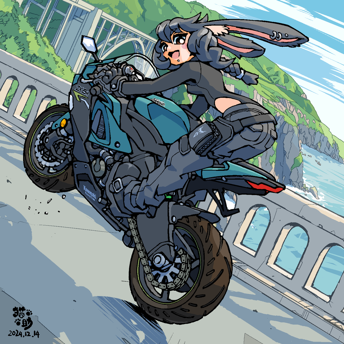 Atelier66604645's tweet photo. KAWASAKI ZX6R #みんなのkawasaki見せて #furryart https://t.co/L6T7PAhw99