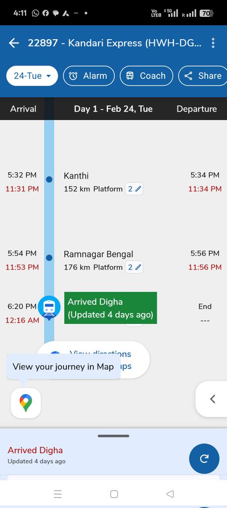 trrendingtoday's tweet photo. 🚆 Why is Kandari Express running continuously late for the entire week?
Passengers are facing repeated inconvenience with no official updates or explanations.
Kindly look into the issue for punctual operations.
@RailMadad @indianrailway__ @DRM
#TrainDelay #PassengerGrievance https://t.co/k29GhKmYUK