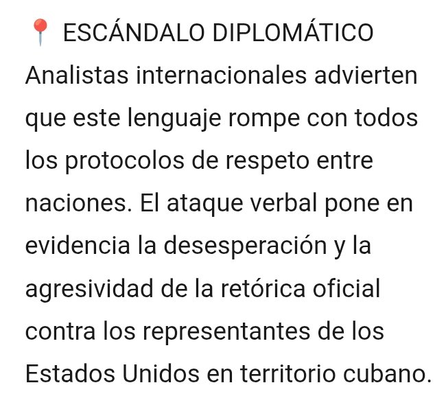 AMENAZA DE MUERTE O CÁRCEL

El Vocero de "Con Filo" lanza fuerte amenaza en televisión contra embajador de EE.UU. en un acto de intimidación sin precedentes sugirió retener al diplomático