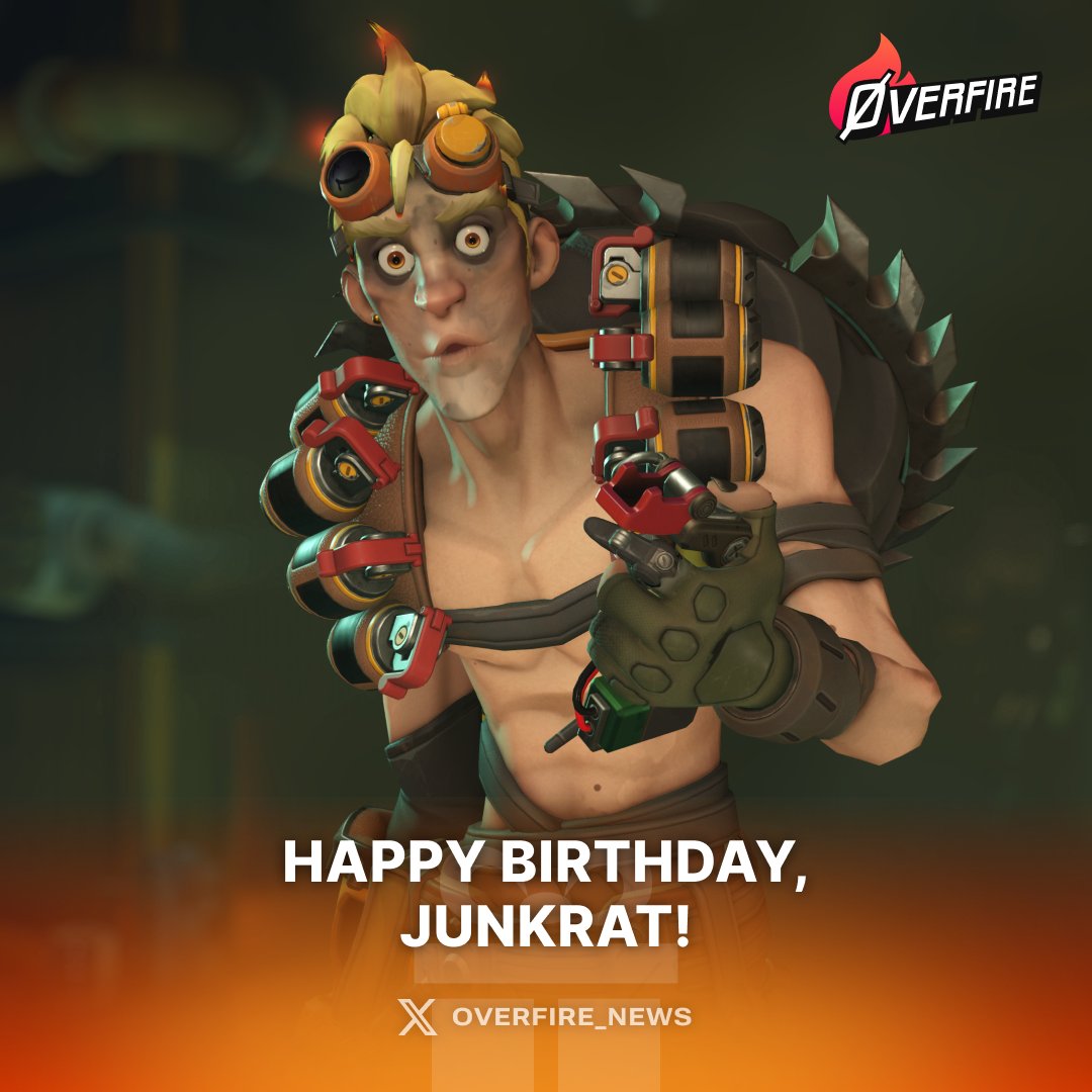 Today we’re celebrating Jamison “Junkrat” Fawkes’ birthday! 🎉💣

His actual birthday is February 29, but since it’s not a leap year, we’re celebrating a bit early.

In the #Overwatch universe he is 27 years old.