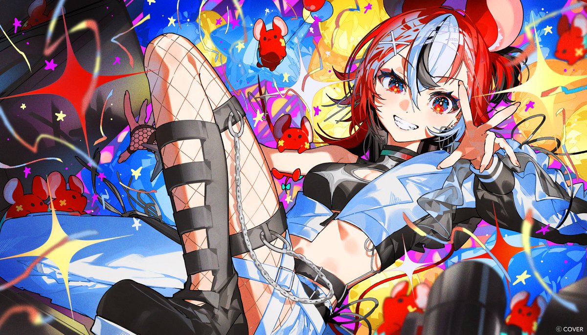 BAEちゃん(<a href="/hakosbaelz/">Hakos Baelz🎲holoEN</a>)のお誕生日イラストを描かせて頂きました！🐭❤️‍🔥
I drew a not birthday illustration for BAE!!!