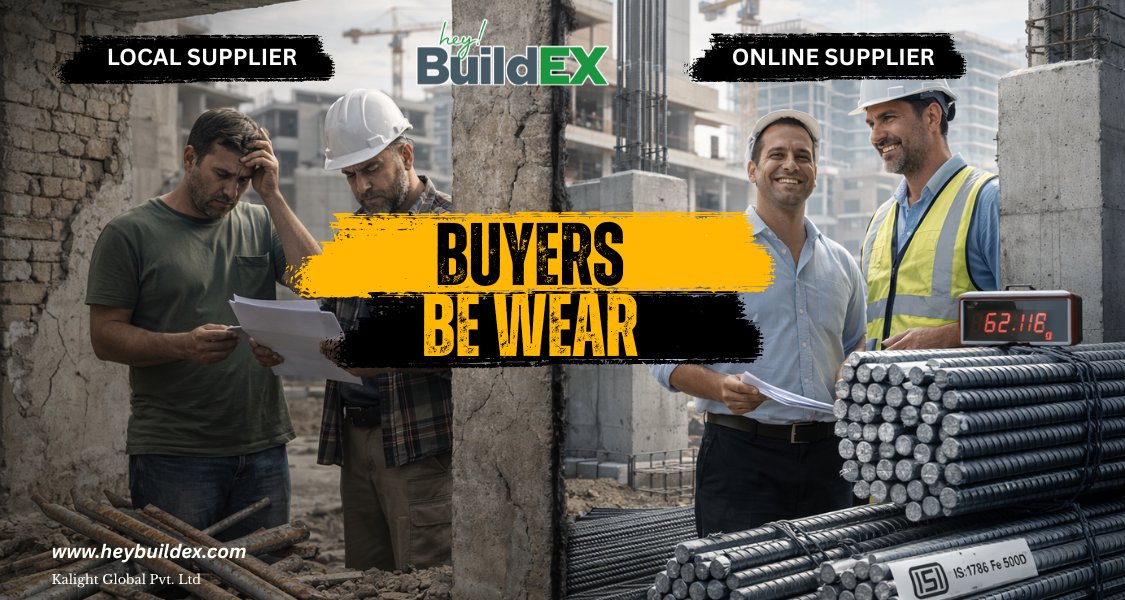 heybuildex's tweet image. ⚠️ Buyers Beware!

Local supplier or online supplier – which is better for your steel purchase?

Don’t compromise on price, weight &amp;amp; quality.

Read the full guide:
heybuildex.com/blogs/online-v…

#HeyBuildex #SteelSuppliers #BuySmart #Construction #TMTBars #SteelGuide