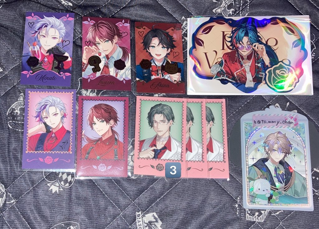 交換][郵送]にじさんじ Rose Valentine チェキ風カード 香り付きカード