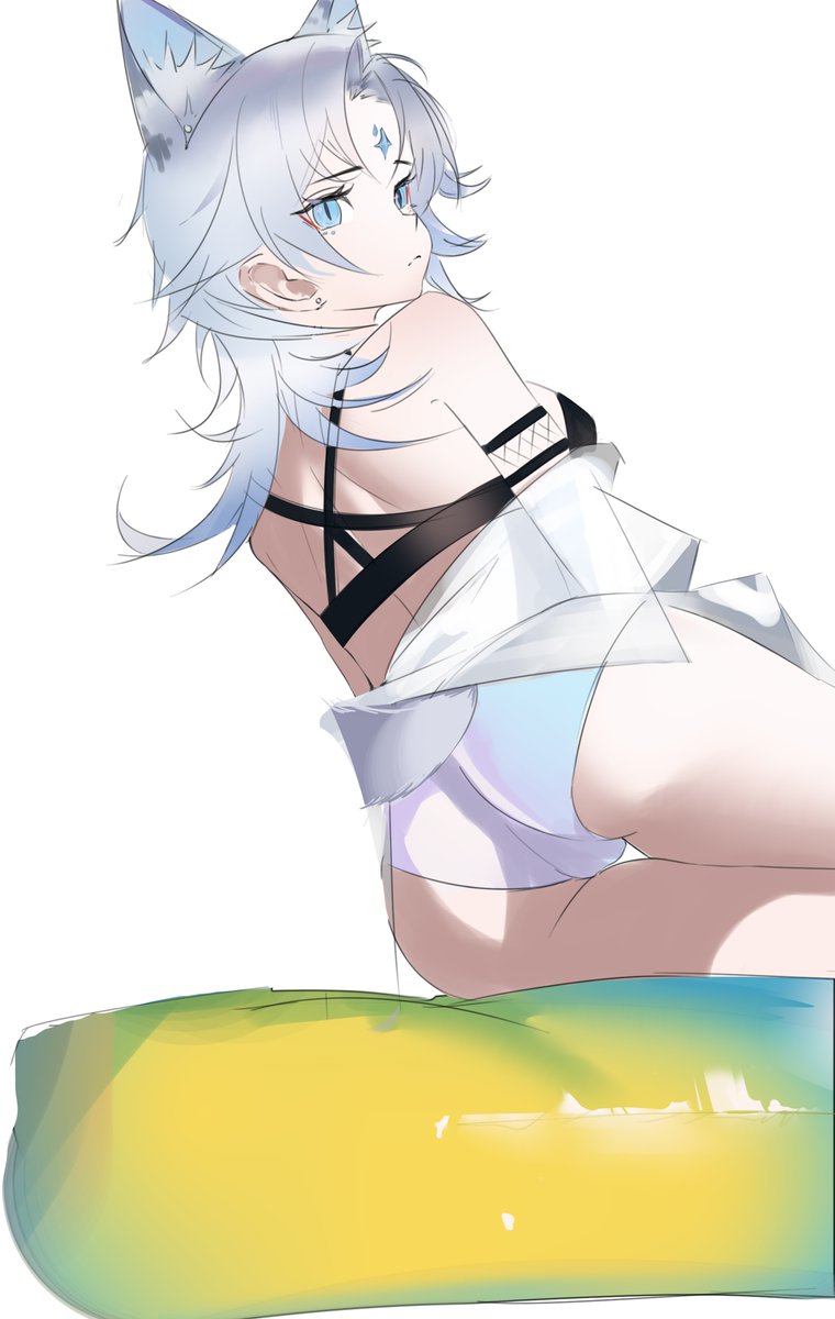Ligod09's tweet photo. I drew a set of swimwear for @luciwuzi , please give her your support. https://t.co/WvzFA1v0JY