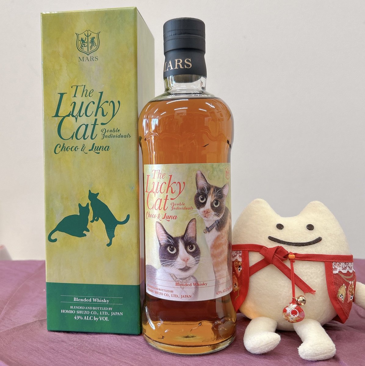 マルスウイスキー ラッキーキャットシリーズ第12弾 チョコ＆ルナ入荷