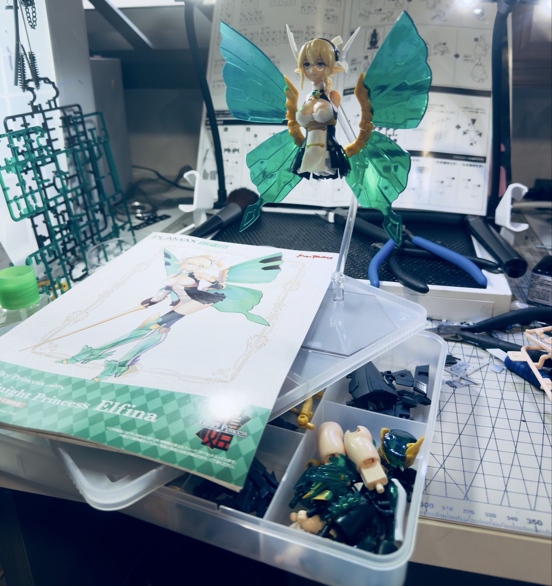 待って間に新しいヤツパチ組みした。
TONY氏描いていたイラストやっぱ可愛い🩷
#プラモデルライフ #PLAMAX  #美プラ