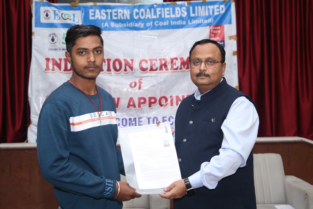 easterncoal's tweet image. This initiative reflects our continued commitment to employee welfare and our people-centric approach to organisational growth.
#ECL #TeamECL #CoalIndia