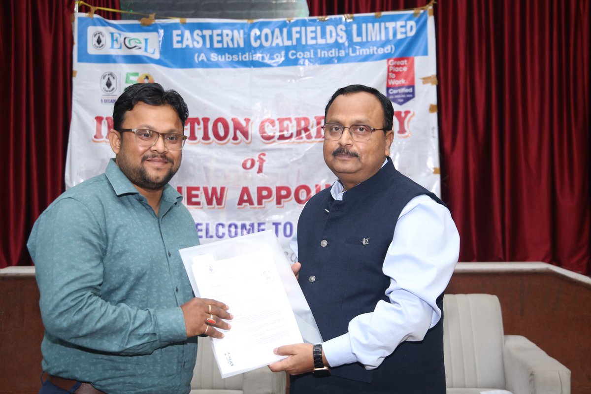 easterncoal's tweet image. This initiative reflects our continued commitment to employee welfare and our people-centric approach to organisational growth.
#ECL #TeamECL #CoalIndia