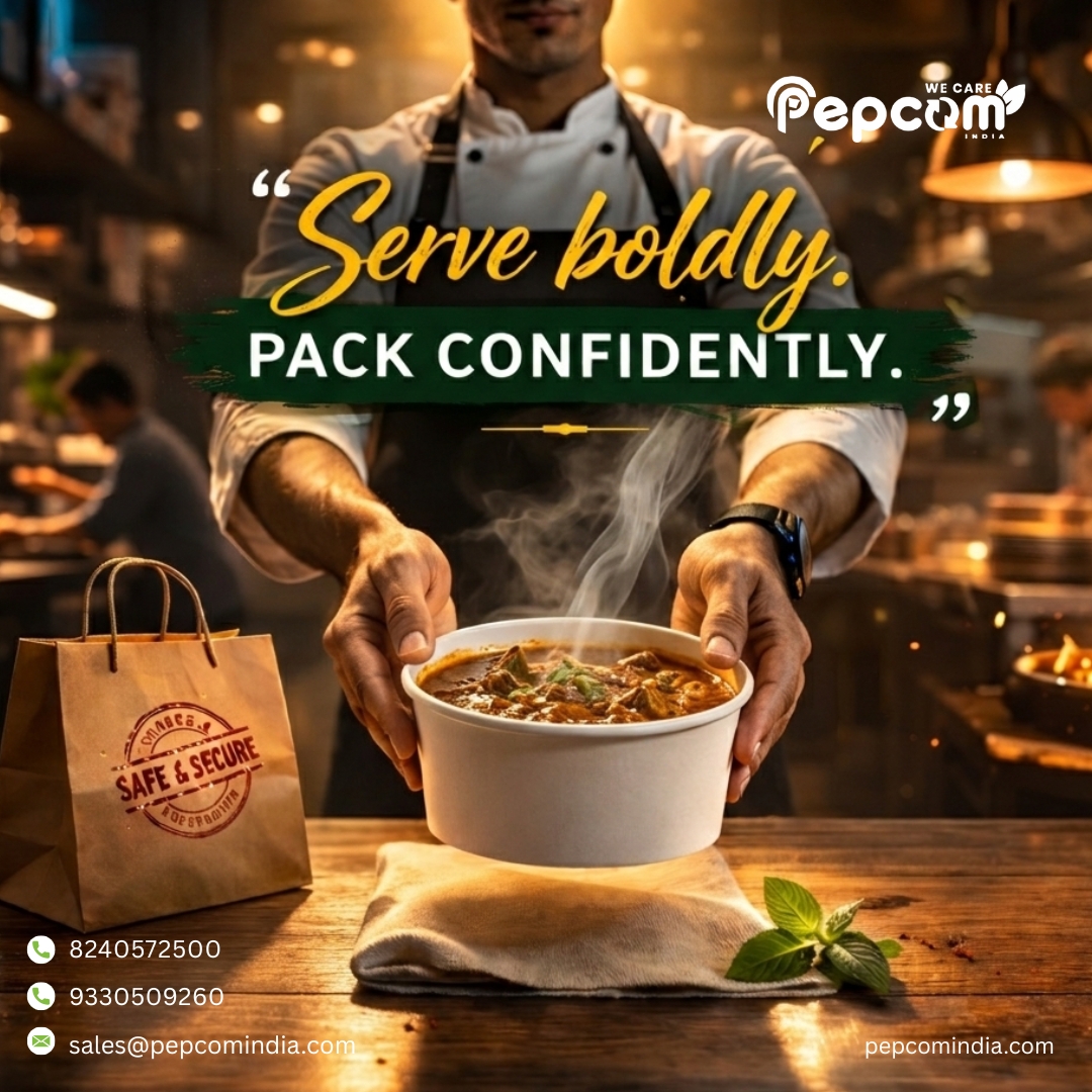 PepcomIND's tweet photo. Bold flavours need confident packaging.
#foodpackaging #foodbrand #branding #deliverybusiness #restaurantmarketing #ecofriendly #sustainablepackaging #papercontainers #cloudkitchen #Pepcom https://t.co/B1ZNxSfjL9
