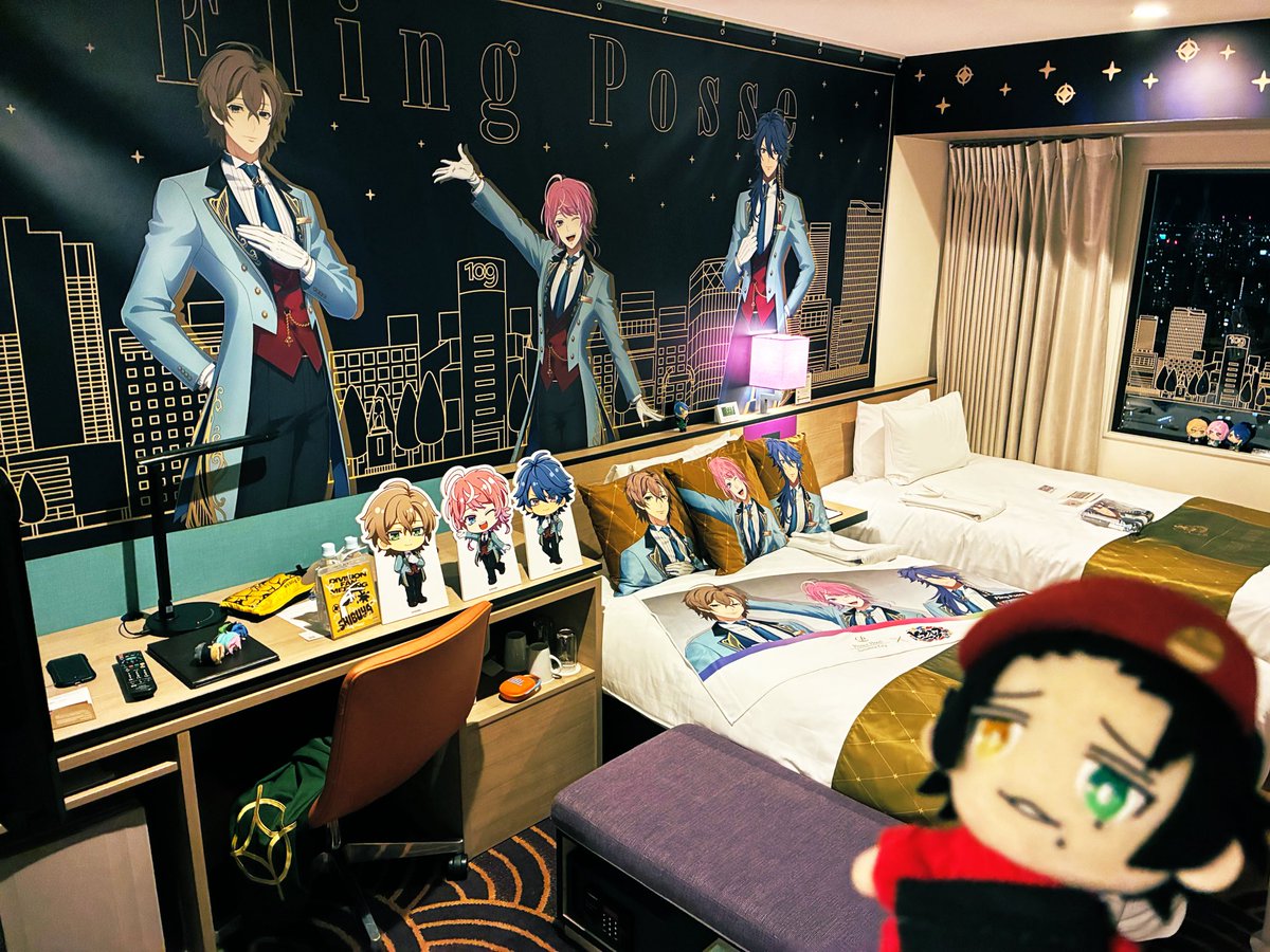 入室して多分30分くらいずっと写真撮ってた。もう元取れるくらい楽しんだ…今日はポセ全力で楽しむ〜！！🏨