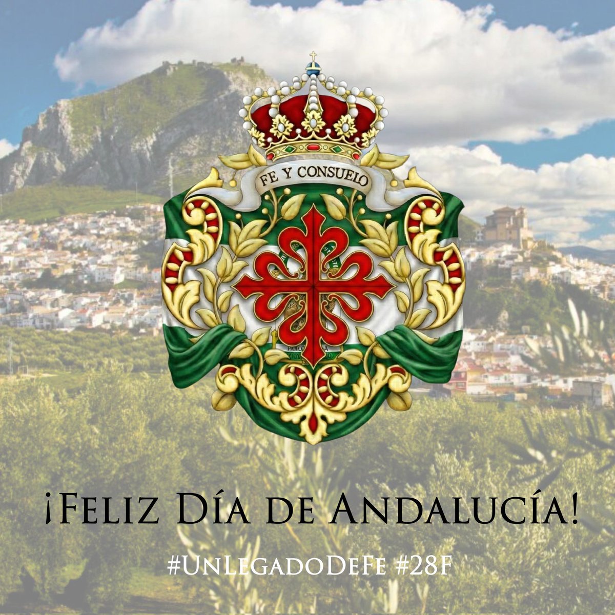Nuestra tierra, nuestra identidad y nuestra esencia. La música cofrade es sello único de #Andalucía como también lo es la música de Fe y Consuelo. Orgullos@s de nuestra identidad.

¡Feliz Día de Andalucía! 

#FyC26
#UnLegadoDeFe