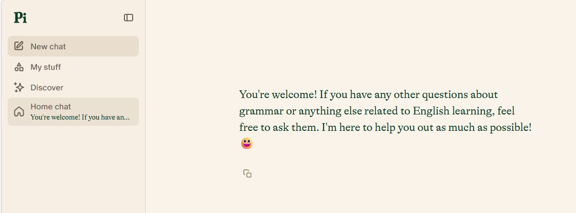 你们还记得pi吗。感觉都是非常遥远的日子了。那时候它是对话最人性化的AI。而今天，它看起来只做英语教育。
我居然在我的收藏夹里翻出来这段尘封的往事。