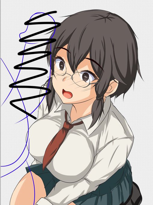 次回作用のスケベをカキカキしてましたんご〆(‾・ω・‾)b
#今月描いたイラストを晒そう 