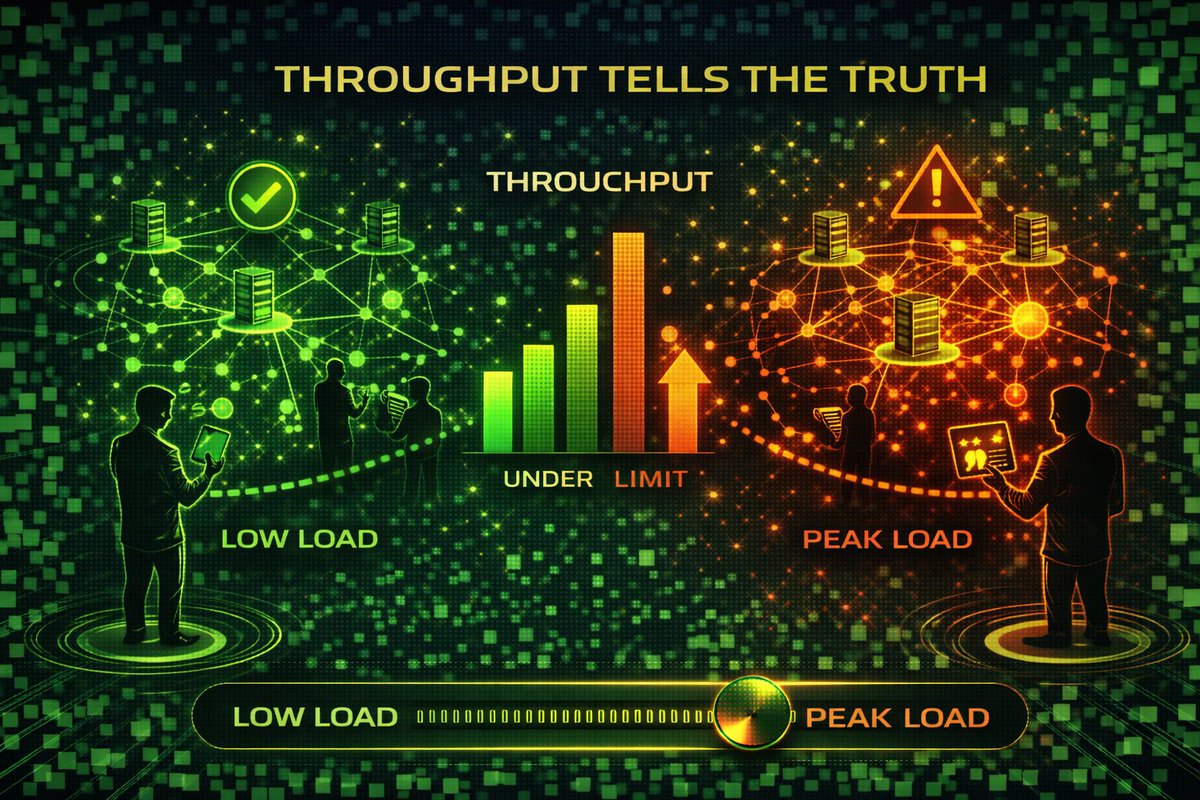 Throughput Tells the Truth

Anyone can handle light traffic.
The real test is sustained demand <a href="/dgrid_ai/">DGrid AI</a> 

In decentralized AI infra, throughput and load handling show whether coordination logic actually works. When usage increases, weak routing designs get exposed fast.