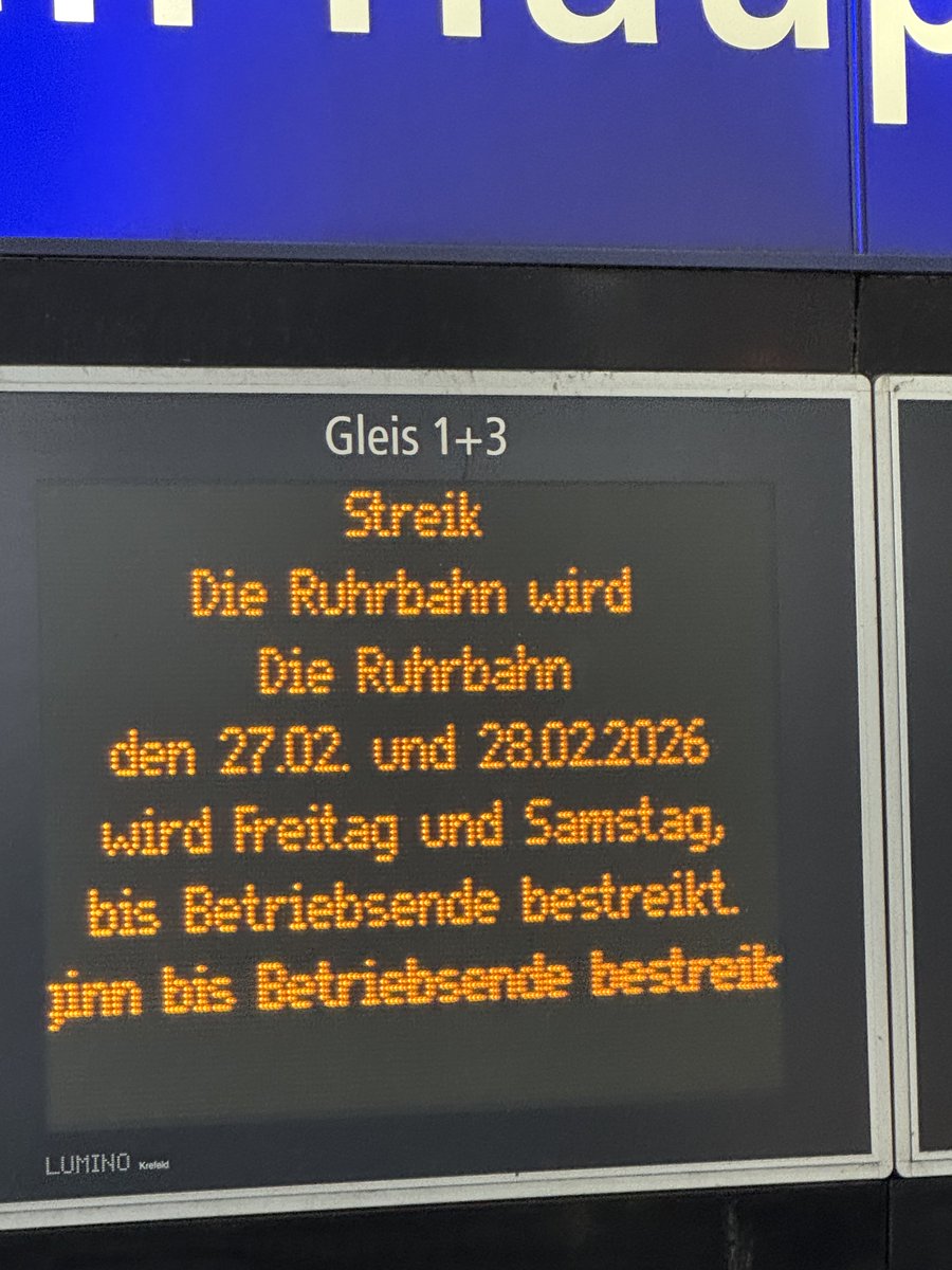 wenn der admin auch streikt #bahn #ansage ⁦<a href="/BahnAnsagen/">BahnAnsagen | ▶ folgt auf: 🟦☁️| 🦣| 🧵| & 😊📖|</a>⁩