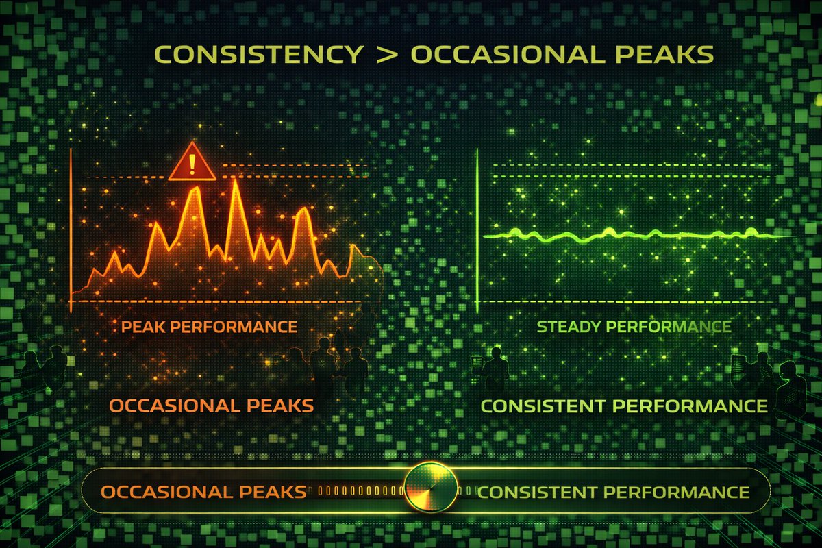 Consistency > Occasional Peaks

Anyone can show impressive peak performance.
What matters is consistency <a href="/dgrid_ai/">DGrid AI</a> 

In decentralized AI infra,stable routing and predictable latency build real confidence.If performance swings wildly under different conditions,trust erodes fast.