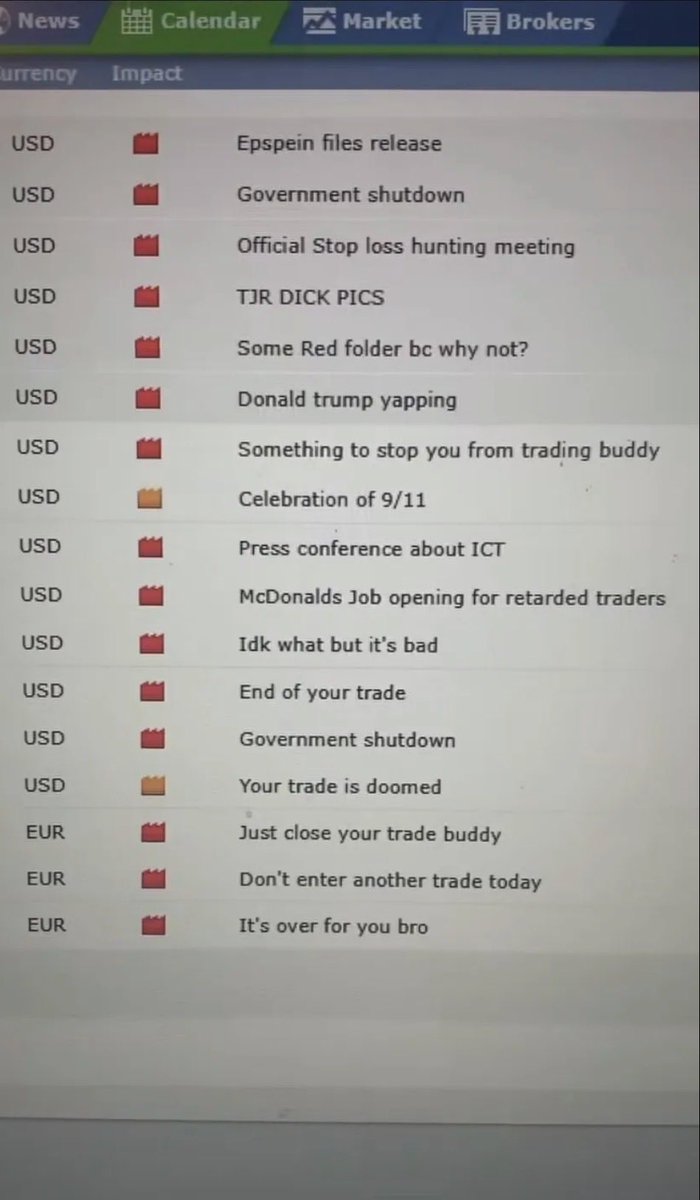 askboutfortune's tweet photo. @I_Am_The_ICT Shit, I ain’t trading on money, Epstein files getting released https://t.co/Yrh6m5BmnJ