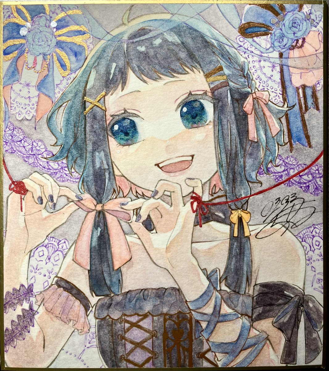 すごく自画自賛だけど自分のアナログ絵大好き〜🫶✨
キラキラ原画☺️