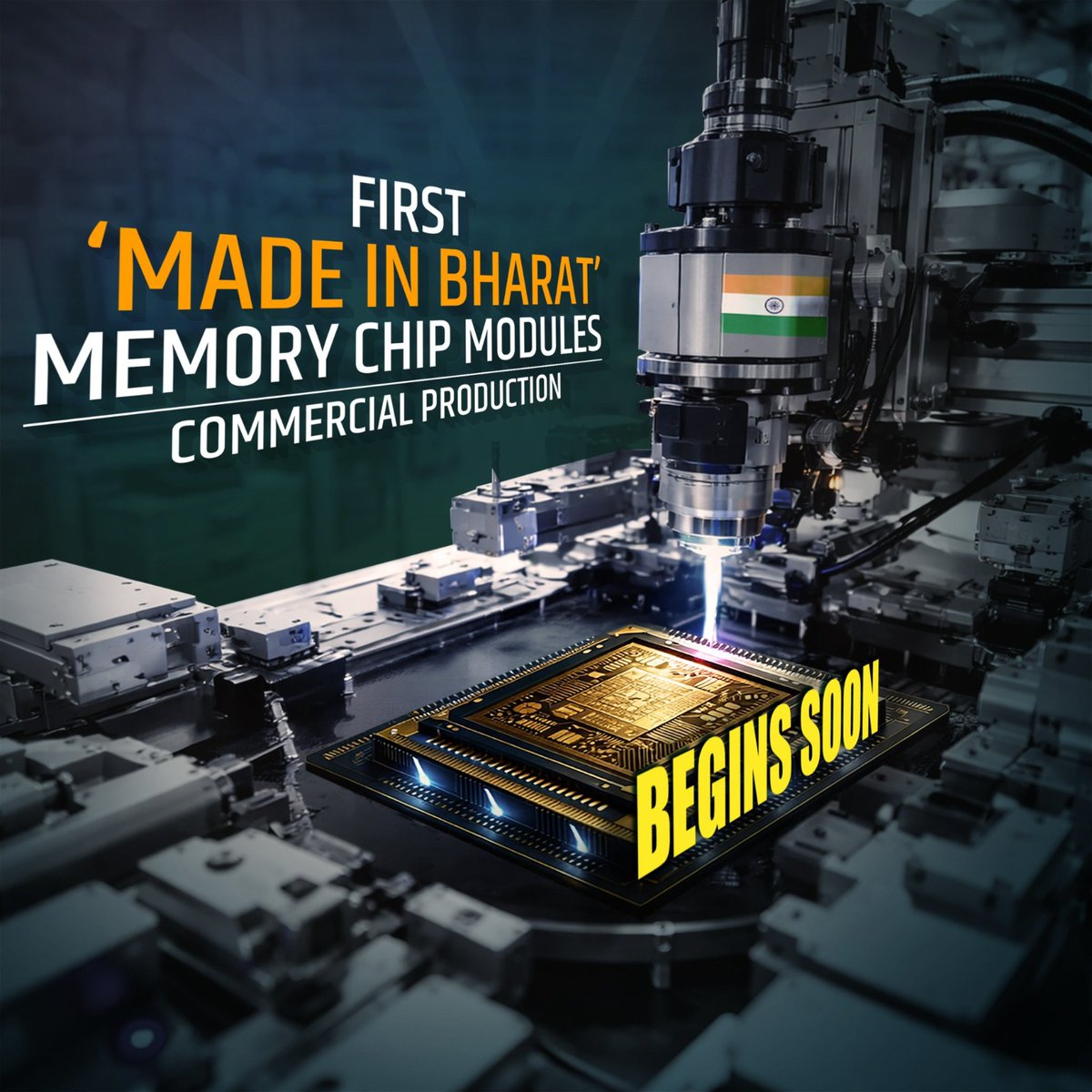 From import dependence to domestic production, India is rewriting its semiconductor story. #SemiconRevolution