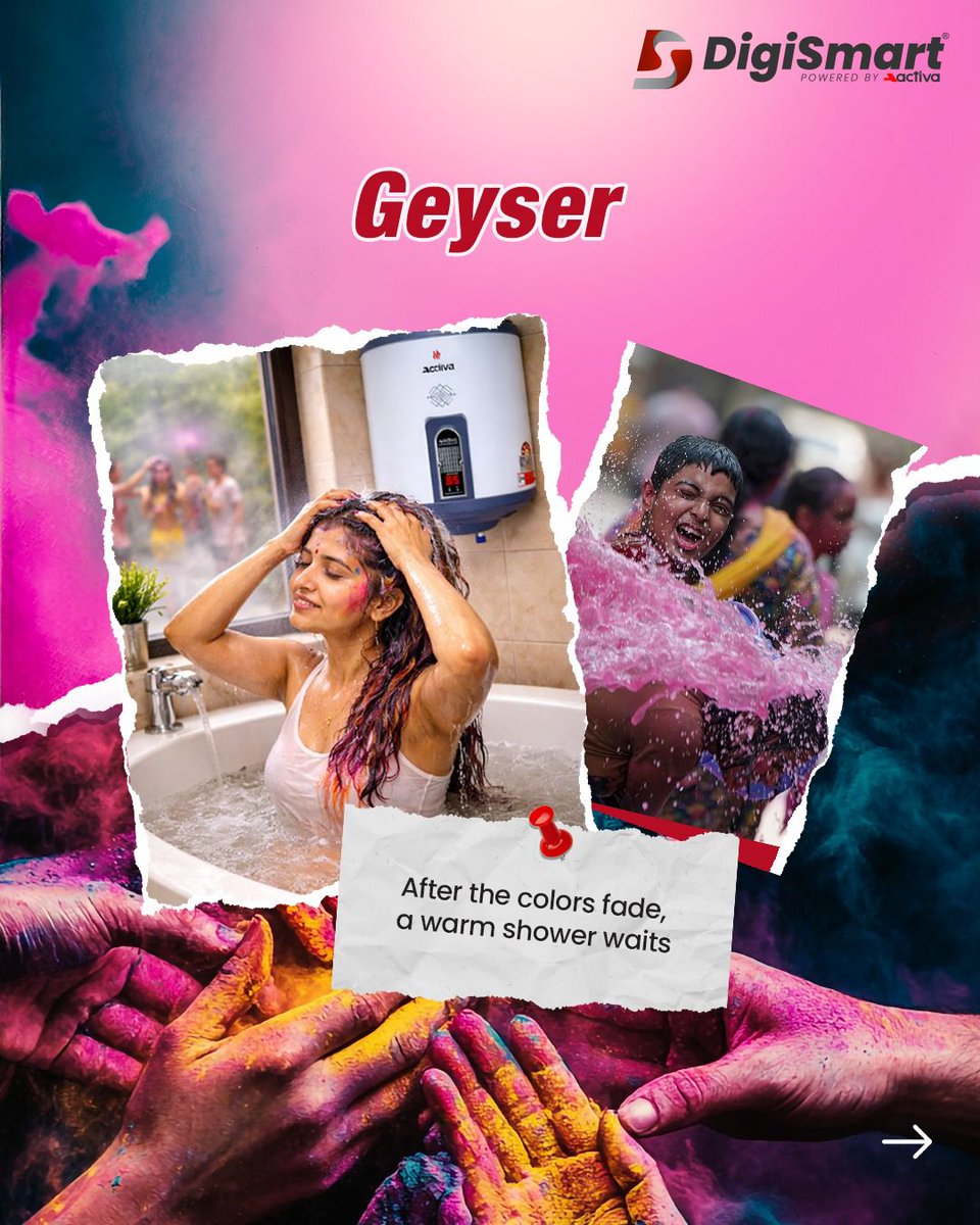 DigiSmartElect's tweet photo. Rang, thandai, snacks aur tayariyon ki shuruaat, Holi ka countdown shuru! ๐จ๐ฅณ
Holi prep ho jaati hai aur bhi easy jab ghar mein ho smart solutions from Digismart. ๐
#SmartHoliWithDigismart #HoliPrep #HoliMadeEasy #DigismartHome #FestivalPrep https://t.co/FEelbSiDZK