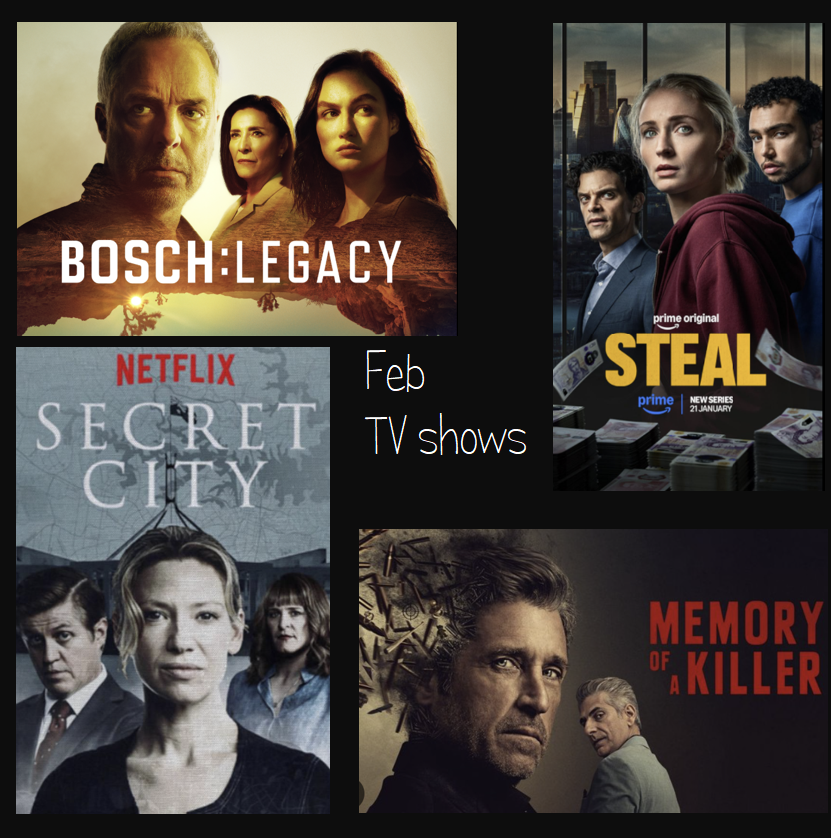 mireia_nadal's tweet image. Feb #TVshows
- #BoschLegacy S2 excellent seeing @welliver_titus &amp;amp; #MimiRogers working together
- #SecretCity very interesting political plot with #AnnaTorv
- #Steal entertaining
- #MemoryOfAKiller great to see #PatrickDempsey in this role