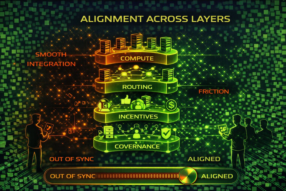 Alignment Across Layers

Infra isn’t just code <a href="/dgrid_ai/">DGrid AI</a> 
It’s layers working together.

Compute, routing, incentives, and governance all have to align for decentralized AI to function smoothly. If one layer is optimized but others lag behind, friction shows up fast.
