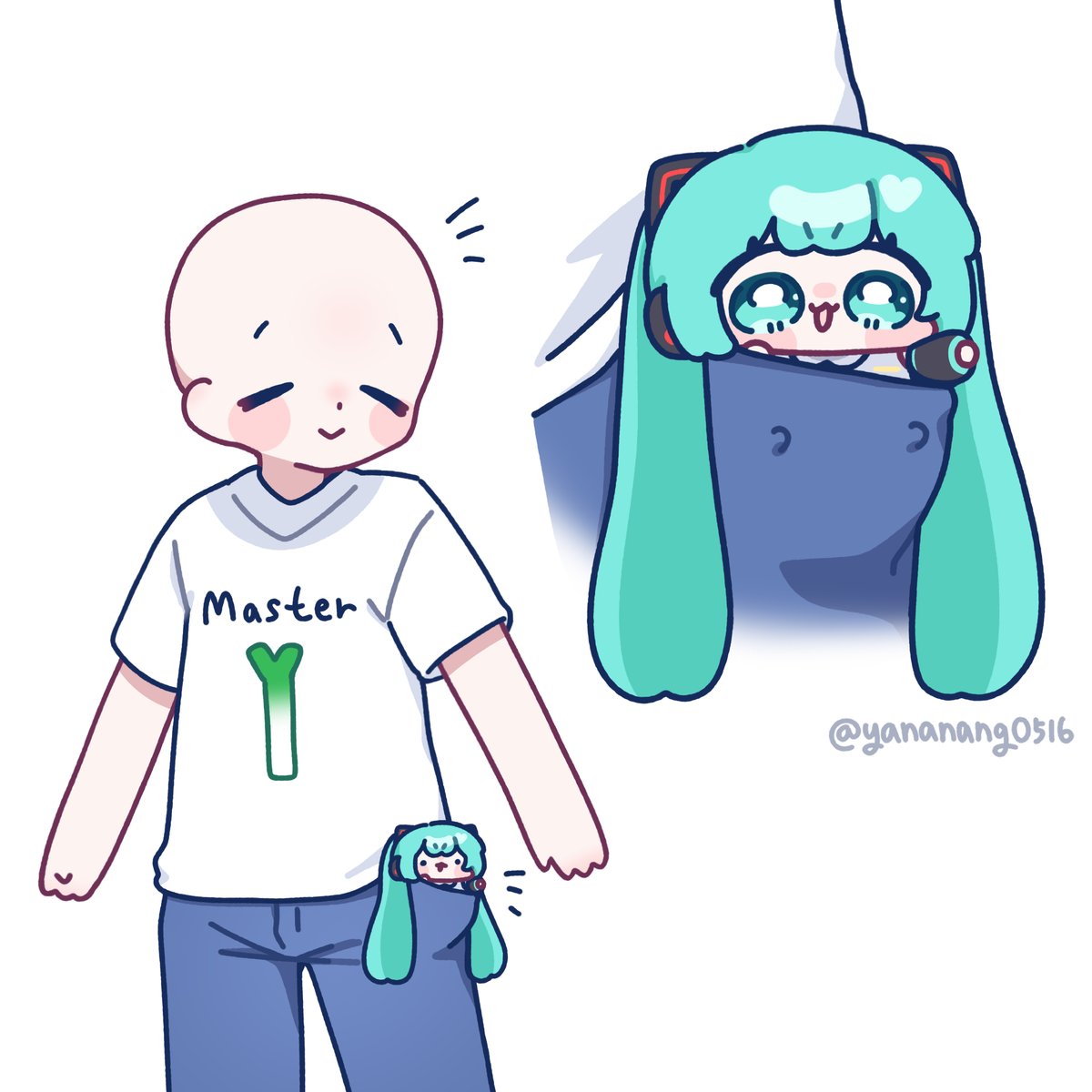 yananang0516's tweet photo. Pocket Miku https://t.co/mwdofYQK97