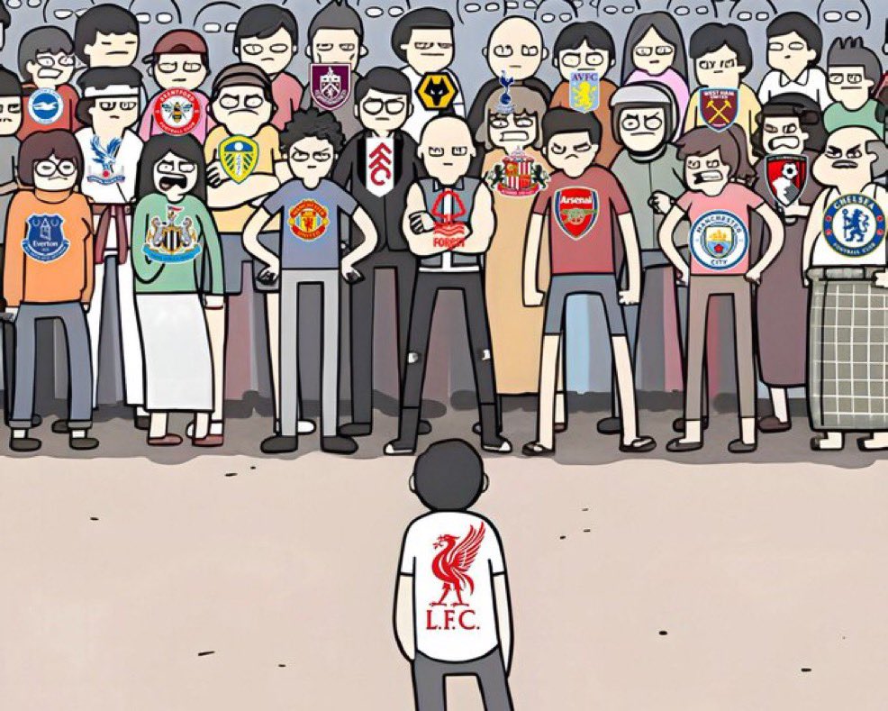 LFC_Tandy's tweet photo. It’s Liverpool against the league.

Always has been, always will be. https://t.co/P9OlAsFjKX