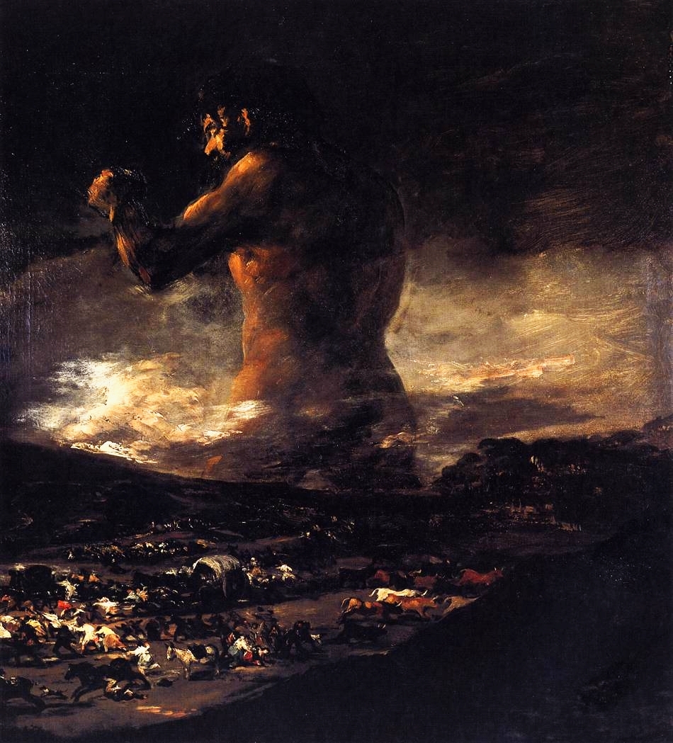 artistgoya's tweet photo. The Colossus, 1812 #artbots #goya https://t.co/ohNmO0dtbV