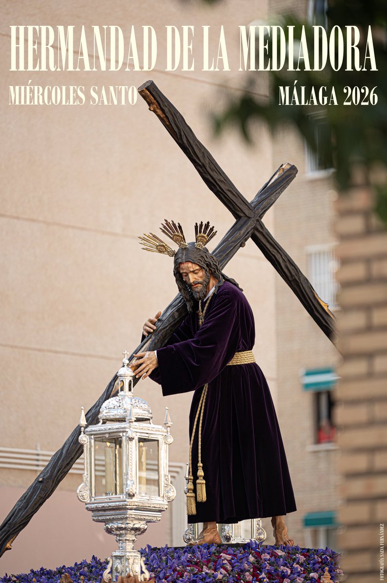 🔷 Cartel anunciador de nuestra Estación de Penitencia del 𝐌𝐢𝐞́𝐫𝐜𝐨𝐥𝐞𝐬 𝐒𝐚𝐧𝐭𝐨 𝟐𝟎𝟐𝟔.

«Señor Jesucristo, Redentor nuestro, luz que disipa toda oscuridad y esperanza eterna del corazón humano.»

📸 Salva Fernández ( <a href="/SalvaFdzPH/">Salva Fernández Fotografía</a> )

#CofradíasMLG #Redentor