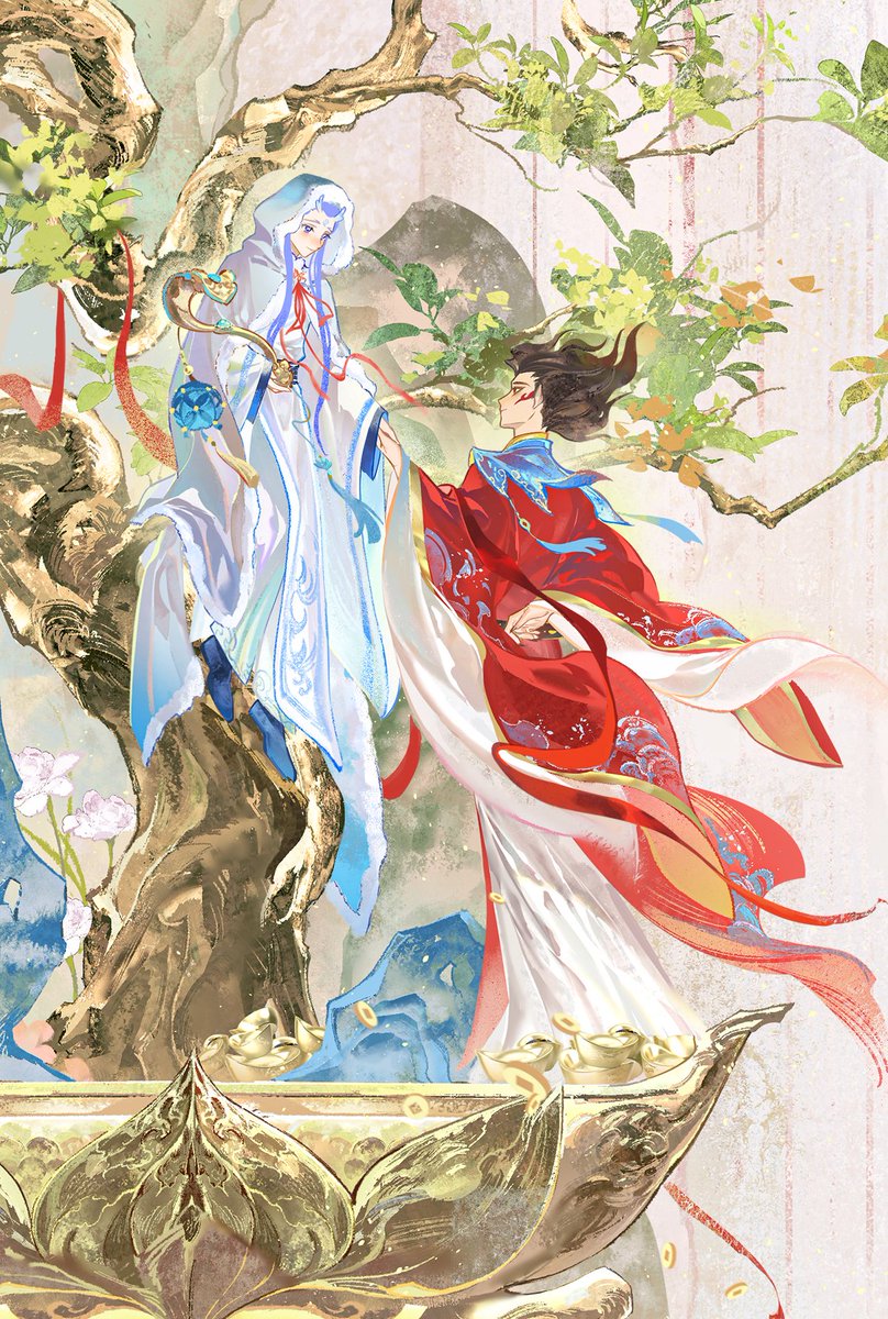 #藕饼 #Oubing 
金玉书事》印象图
财神藕x如意仙子饼