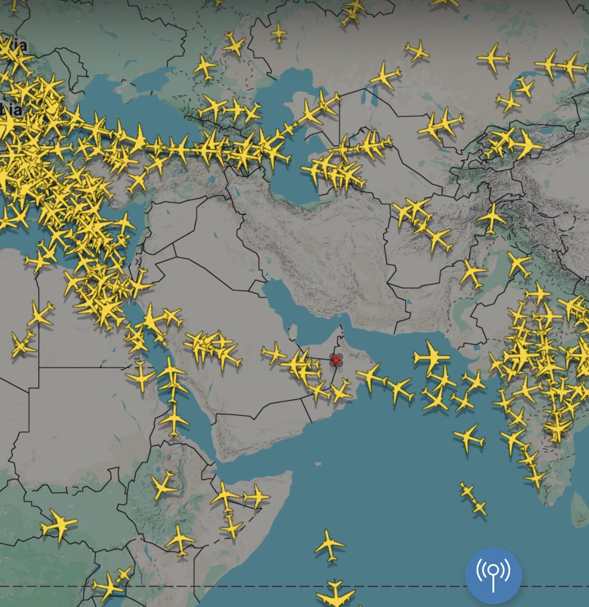 this how a war zone looks on aviation map : Vastness speaks for itself