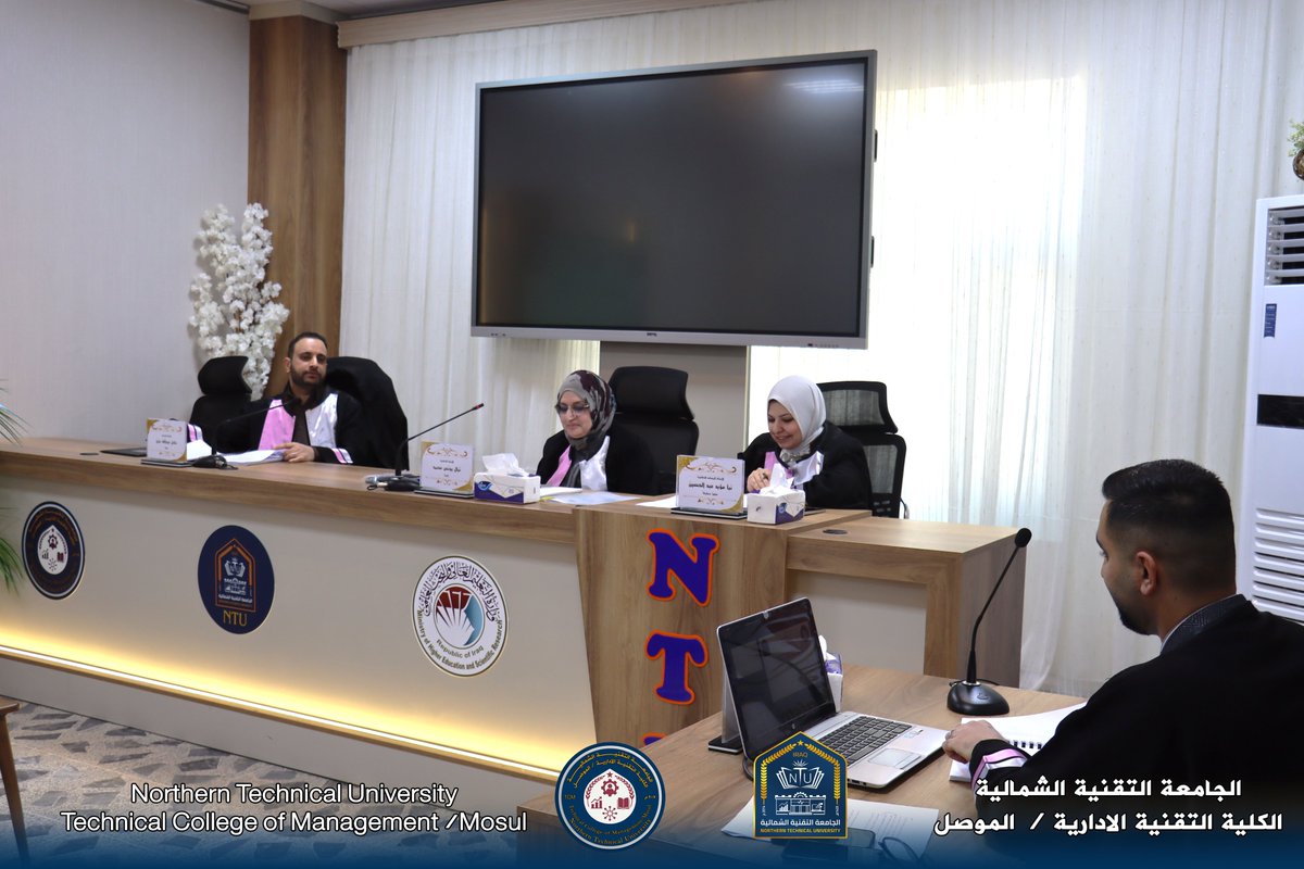 ntuatc's tweet photo. بحث الدبلوم العالي في الجامعة التقنية الشمالية ين��قش واقع متطلبات الحوكمة الإلكترونية في تعزيز الأداء المؤسسي
جرت في الكلية التقنية الإدارية / الموصل مناقشة بحث الدبلوم العالي التقني في تخصص تقنيات الإدارة الإلكترونية للطالب سيف سعد داود سليمان
our links
https://t.co/9gFAwj1gMS https://t.co/SkqP48YGjn